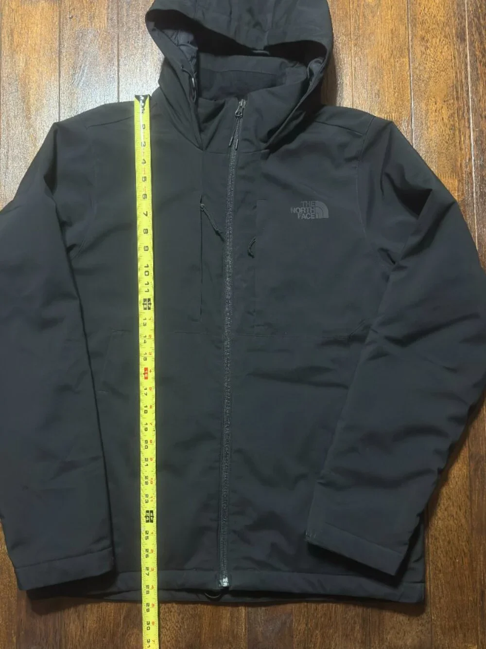 The North Face Apex Elevation Jacket Mens Medium Black Full Zip Hooded Insulated